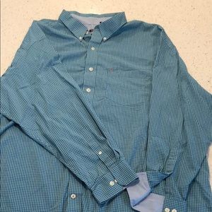 4XL Button-up Plaid Shirt